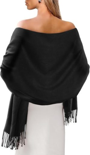 FURTALK Pashmina Shawl Wraps for Women Evening Dresses Blanket Scarves Fashion Scarf Wedding Gifts