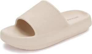BRONAX Pillow Slippers for Women and Men | House Slides Shower Sandals | Cushioned Thick Sole